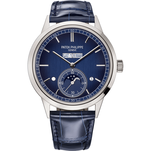 Perpetual Calender 5236 Platinum / Blue