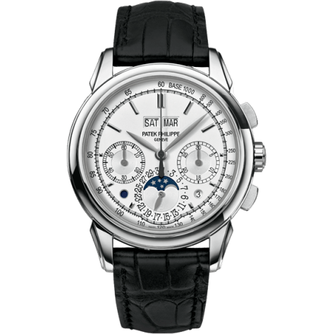 Perpetual Calendar Chronograph 5270 White Gold / Tachymeter Double Chin