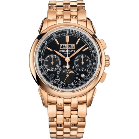 Perpetual Calendar Chronograph 5270 Rose Gold / Black / Bracelet