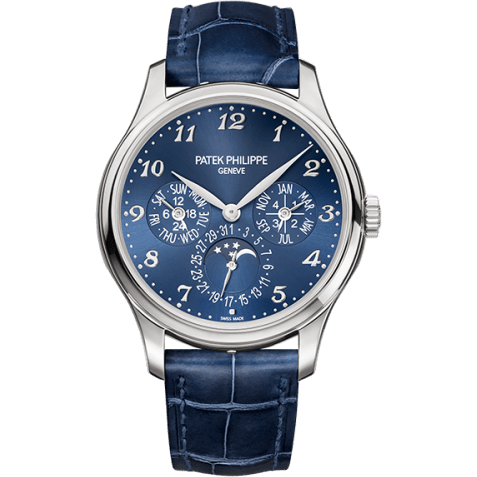 Perpetual Calendar 5327 White Gold / Blue