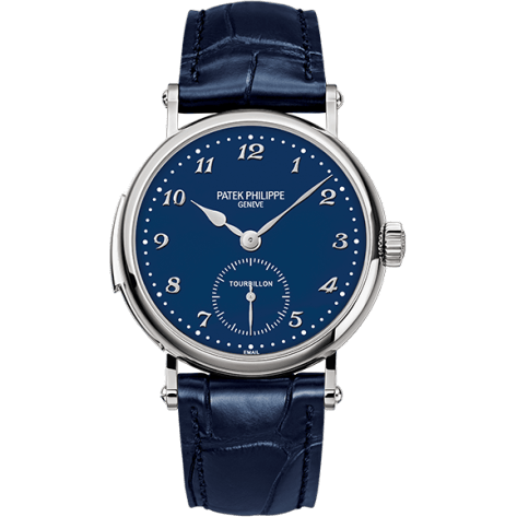 Tourbillon Minute Repeater 5539 White Gold / Blue