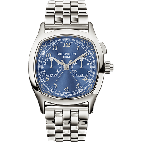 Split-Seconds Chronograph 5950 Stainless Steel / Blue / Bracelet