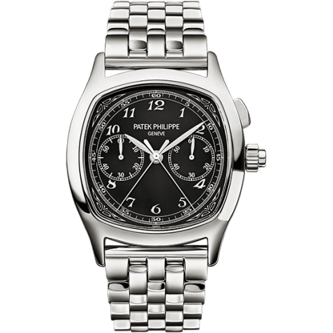 Split-Seconds Chronograph 5950 Stainless Steel / Black / Bracelet