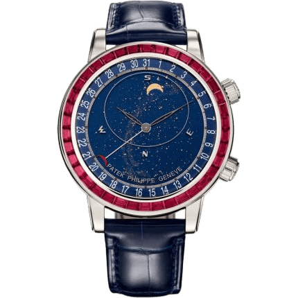 Celestial 6104 Platinum - Ruby / Blue