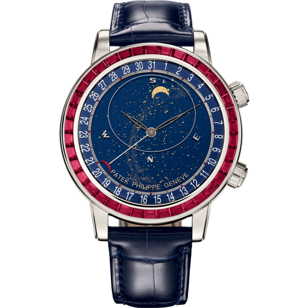 Celestial 6104 Platinum - Ruby / Blue