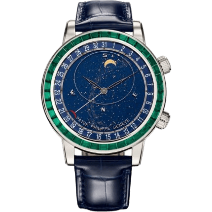 Celestial 6104 Platinum - Emerald / Blue