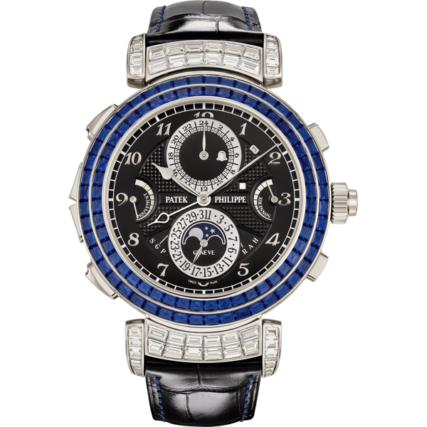 Grandmaster Chime 6300 White Gold - Sapphire / Black