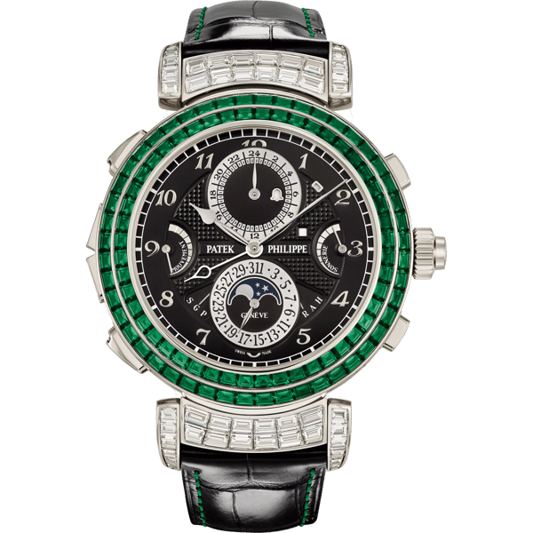 Grandmaster Chime 6300 White Gold - Emerald / Black
