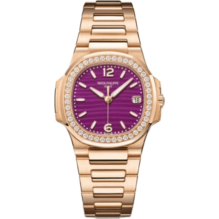 Nautilus 7010 Rose Gold - Diamond / Purple