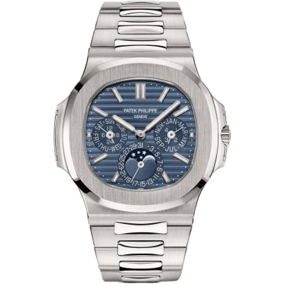 Nautilus Perpetual Calendar 5740 White Gold / Blue