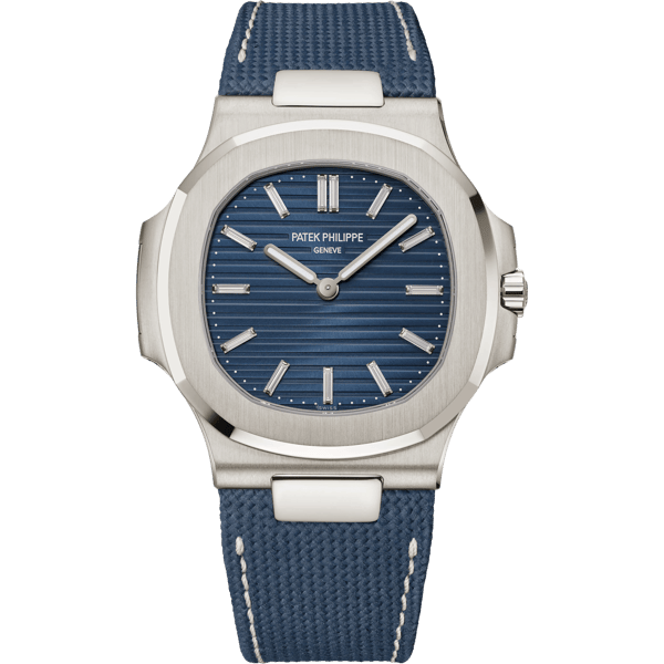 Nautilus 50th Anniversary 5810 White Gold / Blue - Baguette