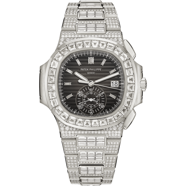 Nautilus 5980 White Gold - Diamond / Black