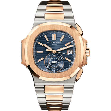 Nautilus 5980 Stainless Steel / Rose Gold / Blue