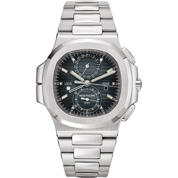 Nautilus Travel Time Stainless Steel / Blue