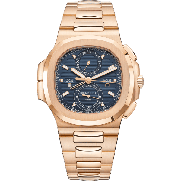 Nautilus Travel Time Rose Gold / Blue