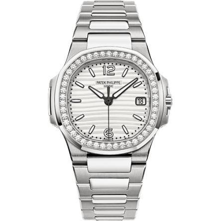 Nautilus 7010 White Gold / Silvery White