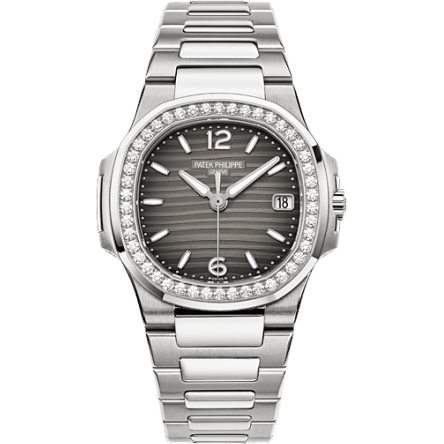 Nautilus 7010 White Gold / Smoke Gray