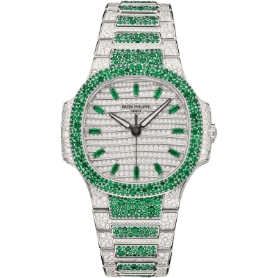 Nautilus 7118 Haute Joaillerie White Gold - Emerald