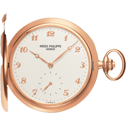Pocket Watch Savonette Rose Gold / Silver