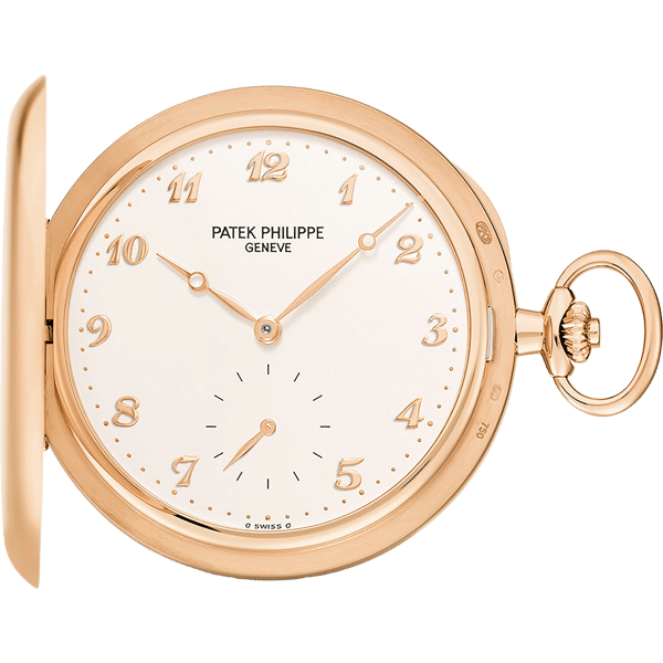 Pocket Watch Savonette Rose Gold / Silver