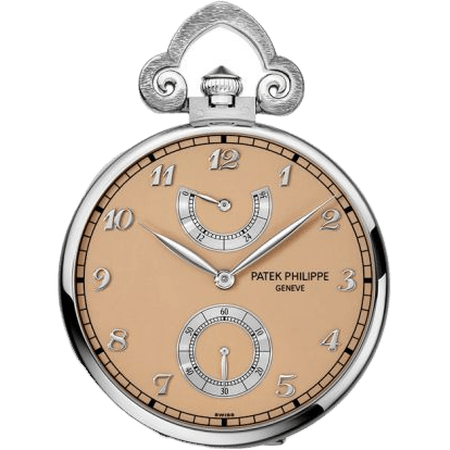 Pocket Watch Lepine Power Reserve White Gold / Japanese Cherry