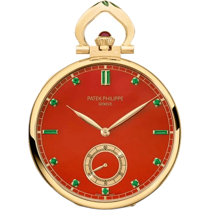 Pocket Watch Lepine Yellow Gold / Tudor Rose