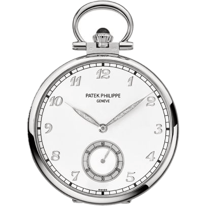 Pocket Watch Lepine White Gold / Place du Molard
