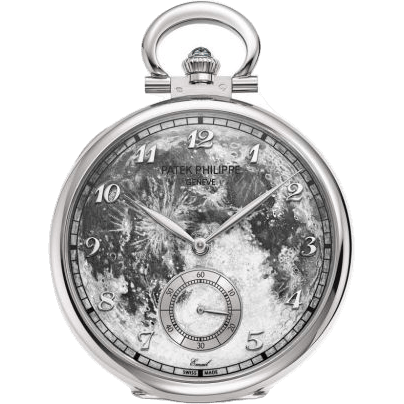 Pocket Watch Lepine White Gold / First Steps on the Moon