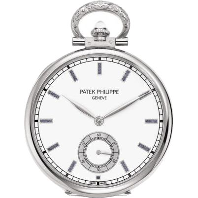 Pocket Watch Lepine White Gold / Mount Rushmore
