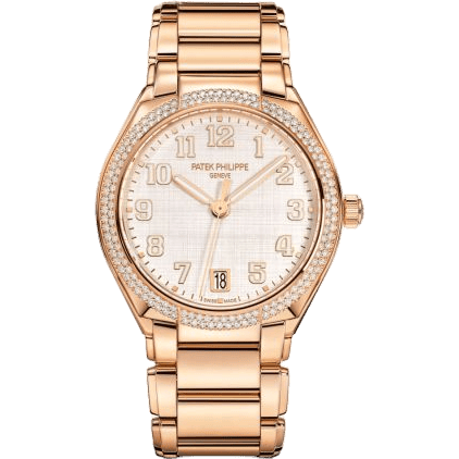 Twenty-4 Automatic Rose Gold / Diamond / Shantung Silk