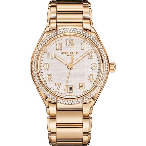 Twenty-4 Automatic Rose Gold / Diamond / Shantung Silk