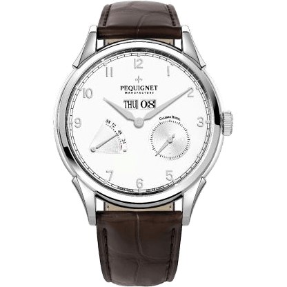 Royale Grand Sport Silver Numerals / Brown Strap
