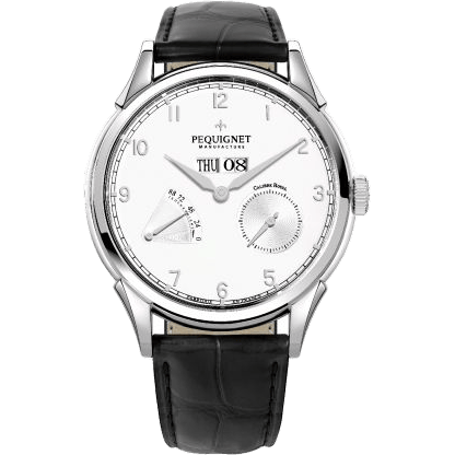 Royale Grand Sport Silver Numerals / Black Strap