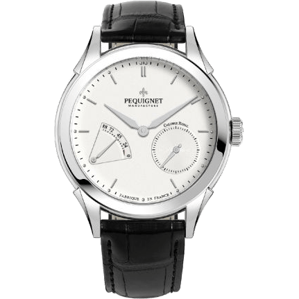 Rue Royale Stainless Steel / Silver / Black Alligator