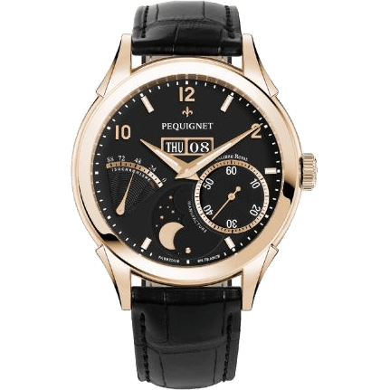 Rue Royale Moonphase Red Gold / Black / Black Alligator