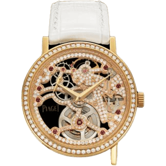 Altiplano Skeleton 34 Pink Gold Diamond