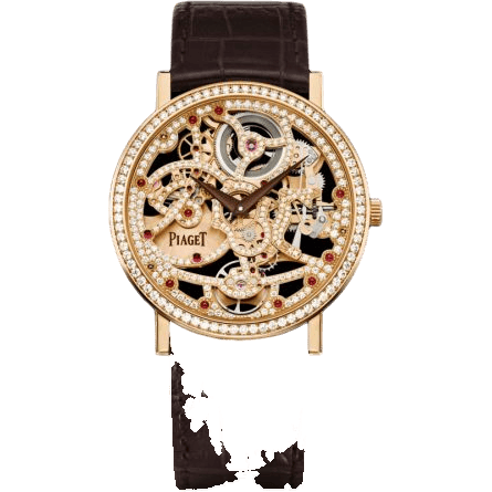 Altiplano Skeleton Pink Gold Diamond
