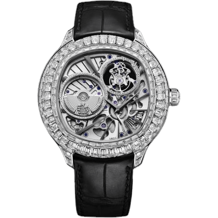 Emperador Coussin Tourbillon White Gold Diamond