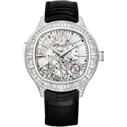 Emperador Coussin Minute Repeater White Gold Baguette