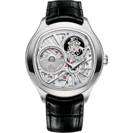 Emperador Coussin Tourbillon White Gold