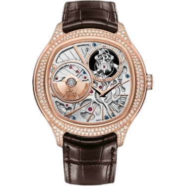 Emperador Coussin Tourbillon Pink Gold Diamond