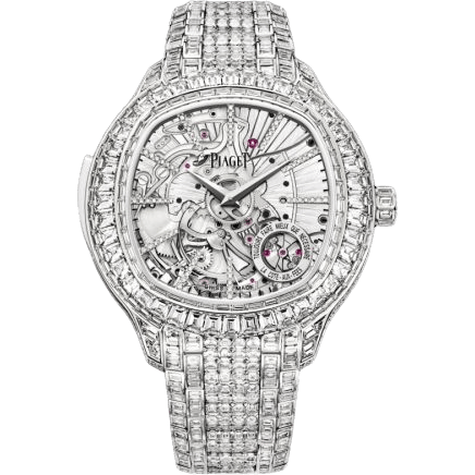 Emperador Coussin Minute Repeater White Gold Diamond Bracelet