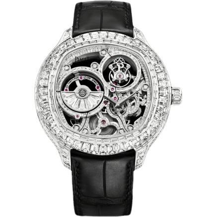 Emperador Coussin Tourbillon Skeleton White Gold Diamond