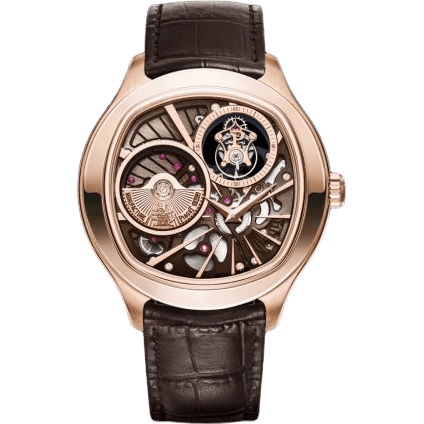 Emperador Coussin Tourbillon Pink Gold Chocolate