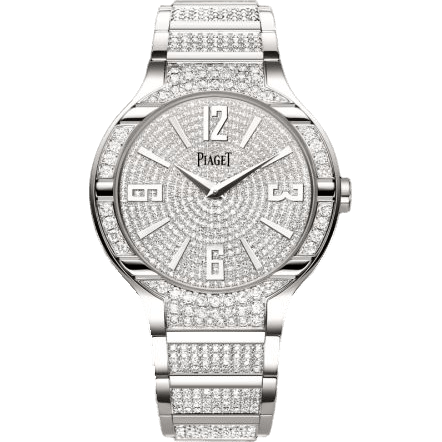 Polo 40 White Gold Full Diamond