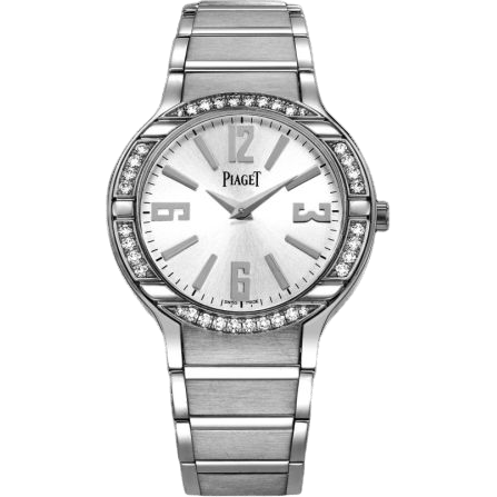 Polo 32 Quartz White Gold Diamond