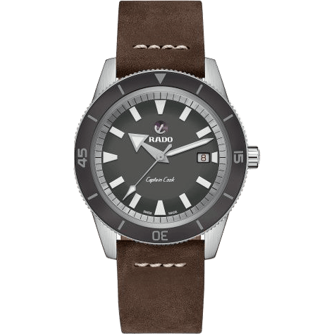 HyperChrome Captain Cook 42 Stainless Steel / Grey / Calf