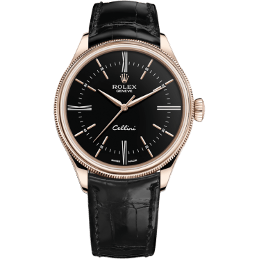 Cellini Time Everose / Black / Alligator Black