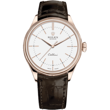 Cellini Time Everose / White / Alligator Brown