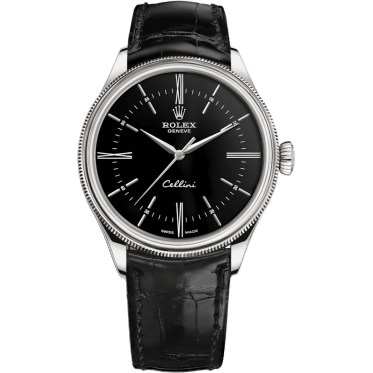 Cellini Time White Gold / Black / Alligator Black